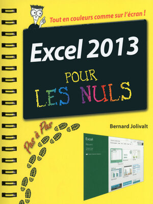 cover image of Excel 2013 Pas à pas Pour les Nuls